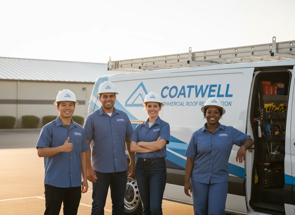 Commercial roof coating company in Mounds, OK